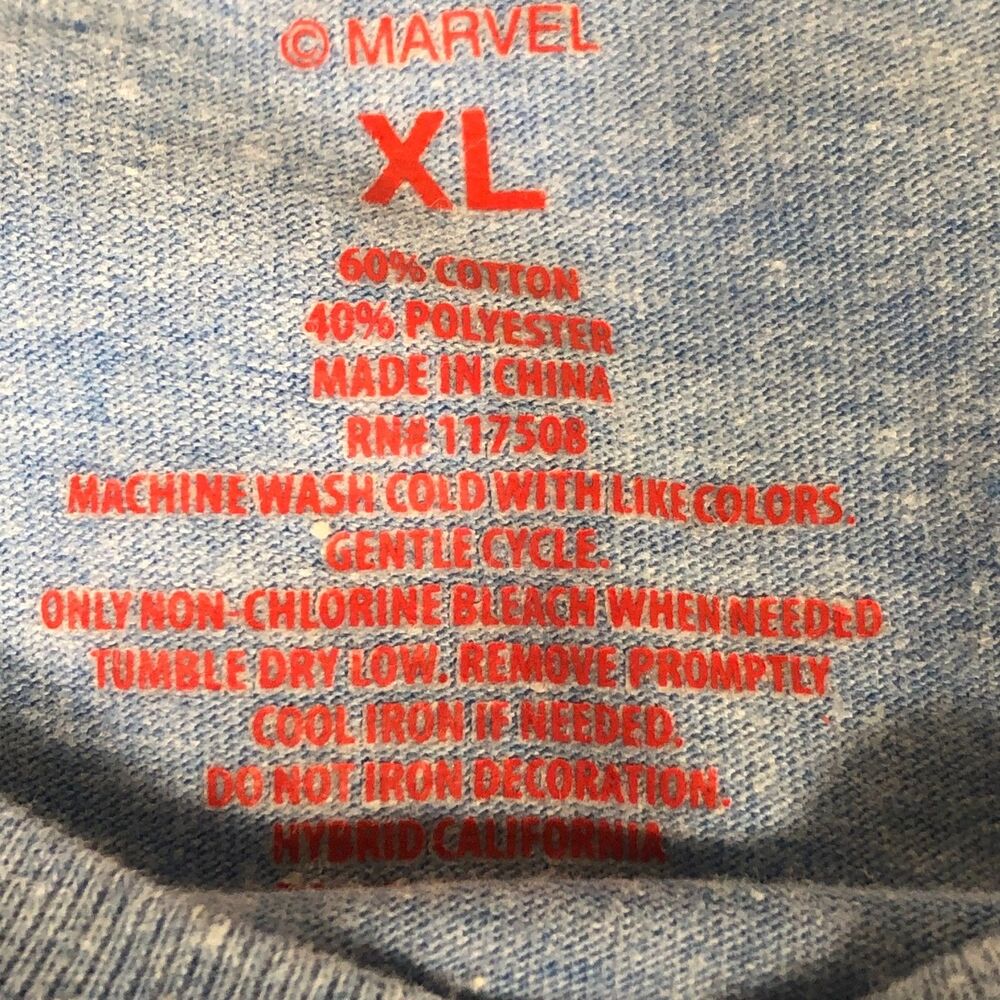 Captain America Marvel X Justin Harder Long Sleeve T-Shirt Boys XL‎ Superhero - Picture 5 of 5